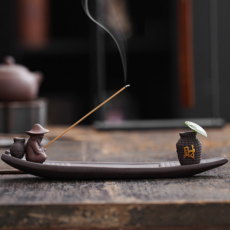 Vazolu Oturan Balıkçı Kayık Tütsülük