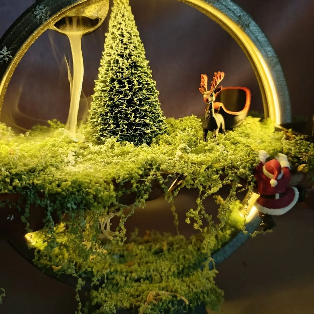 Kış Masalı - Led'li Geri Akış Tütsülük