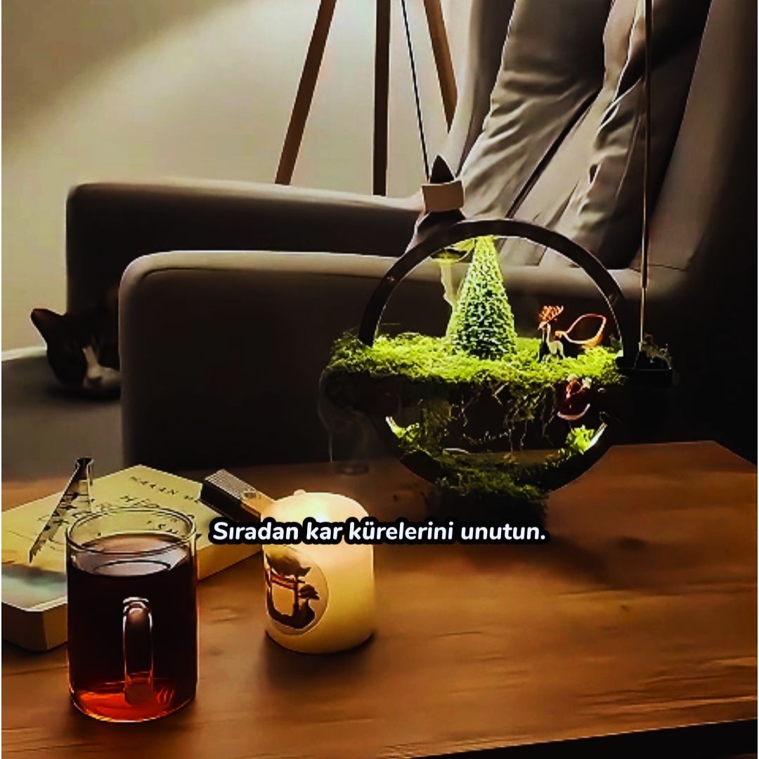 Kış Masalı - Led'li Geri Akış Tütsülük