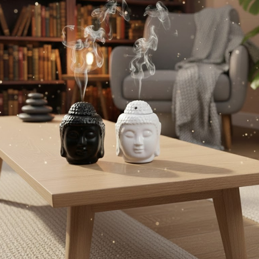 Buddha Huzuru (Siyah & Beyaz) Buhurdanlık