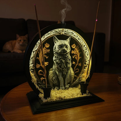 Zen Kedisi Led'li Geri Akış Tütsülük