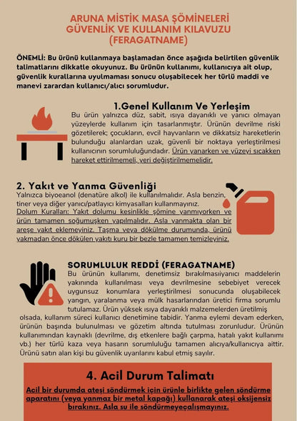 Masa Şöminesi