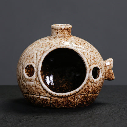 Renkli Balık Seramik Tütsülük