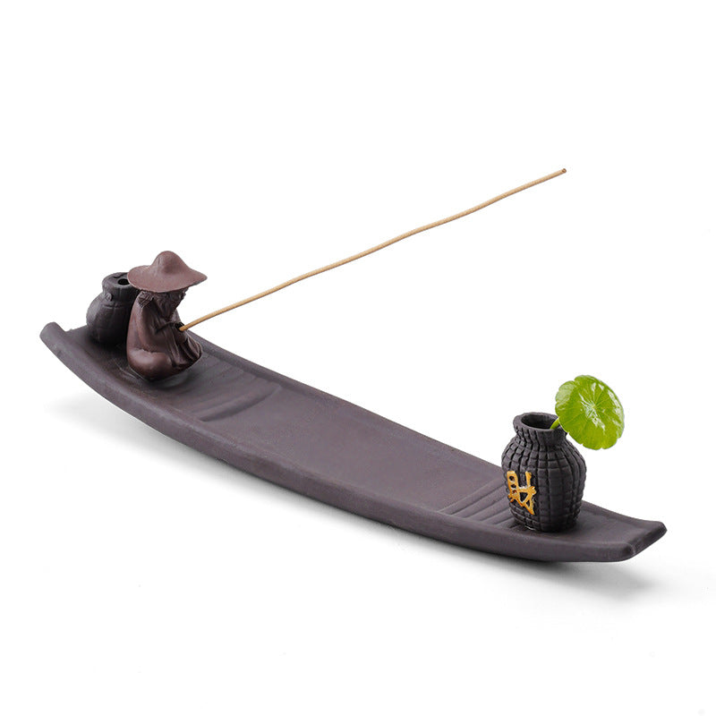 Vazolu Oturan Balıkçı Kayık Tütsülük