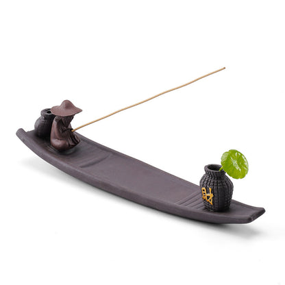 Vazolu Oturan Balıkçı Kayık Tütsülük