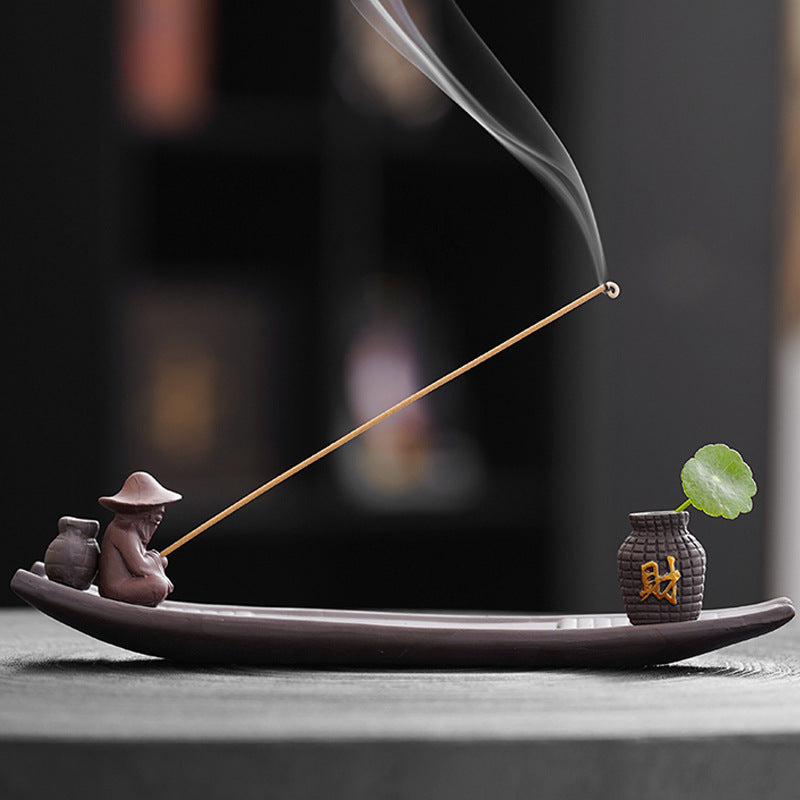 Vazolu Oturan Balıkçı Kayık Tütsülük