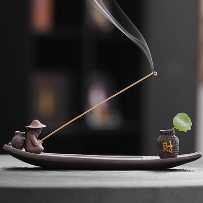 Vazolu Oturan Balıkçı Kayık Tütsülük