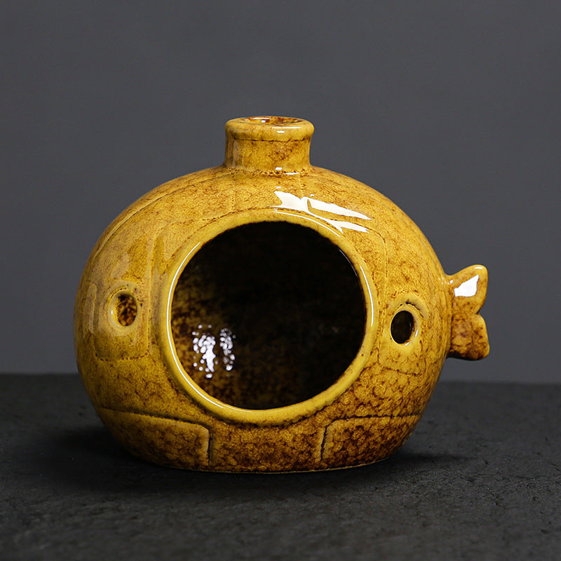 Renkli Balık Seramik Tütsülük