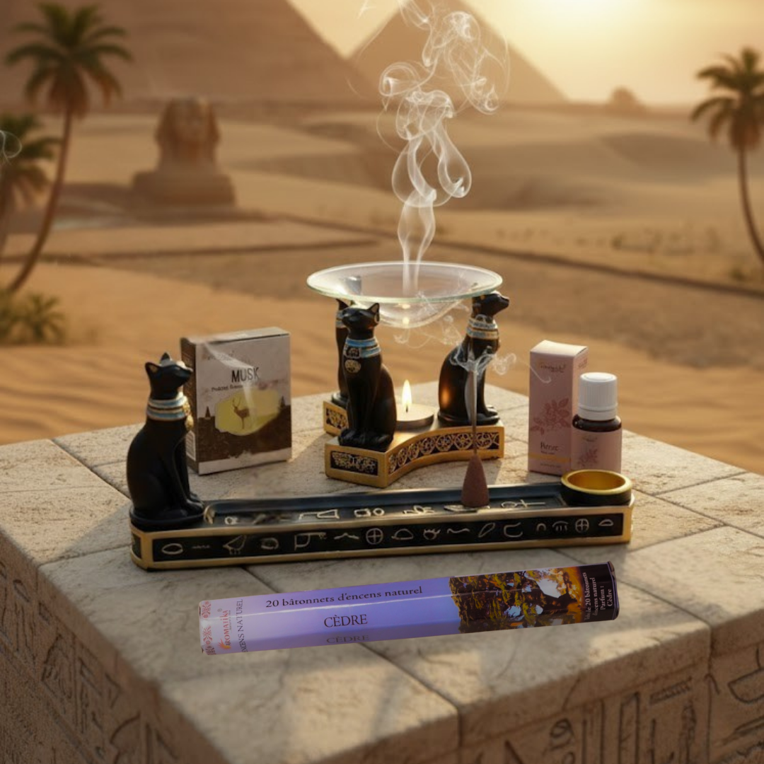 Şifacı Mısır Kedileri Ritüel Seti