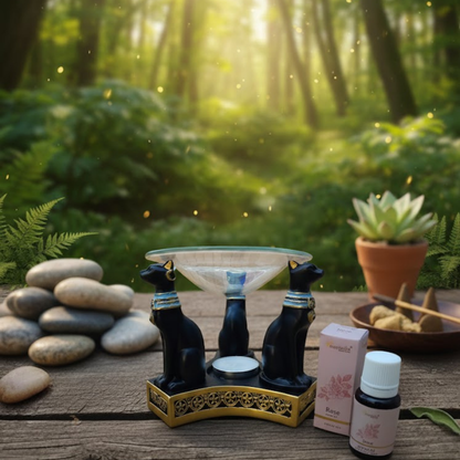 Şifacı Mısır Kedileri Ritüel Seti