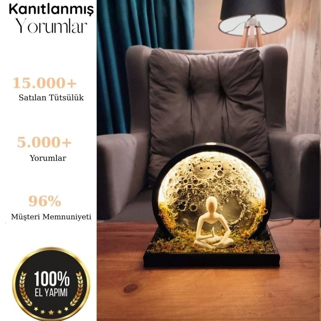 Ay Işığı - Ledli Şelale Tütsülük 🌙