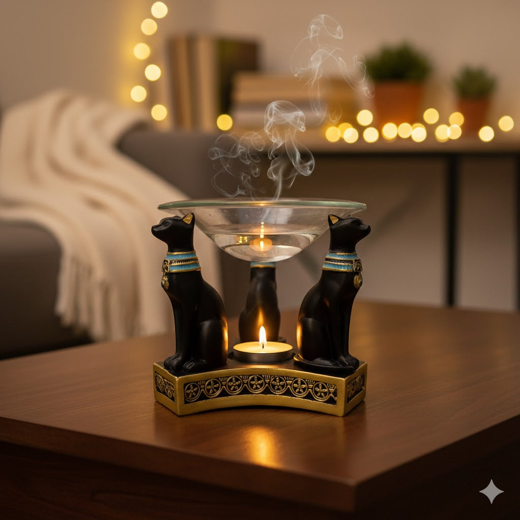 Şifacı Mısır Kedileri Ritüel Seti